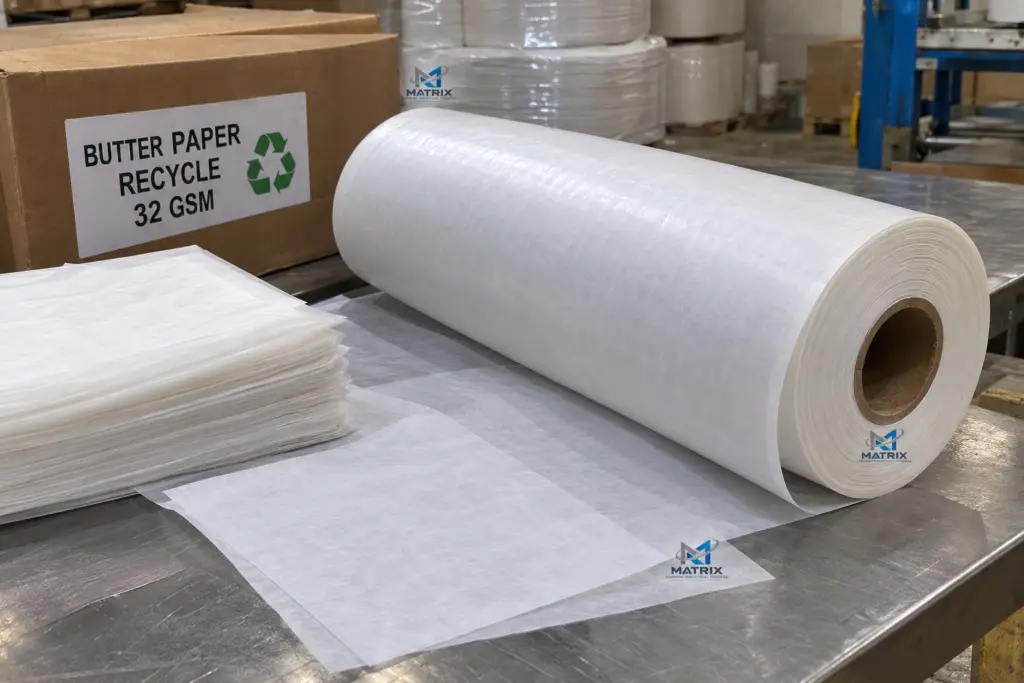 butter paper–recycle 32 gsm