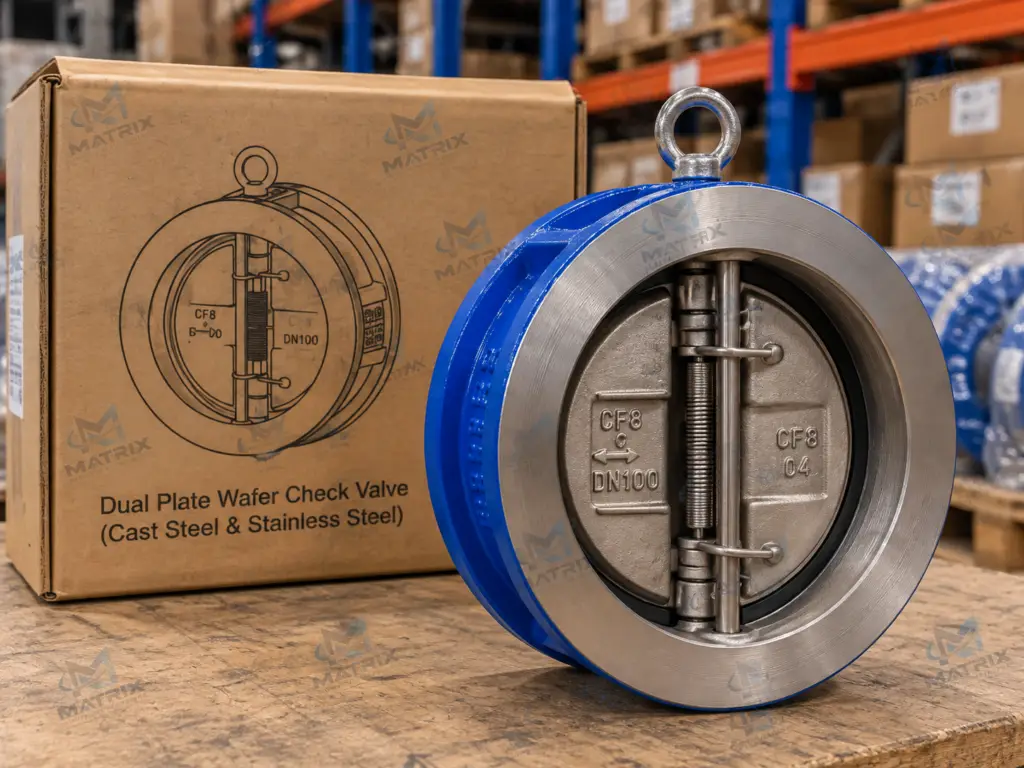 dual plate wafer check valve