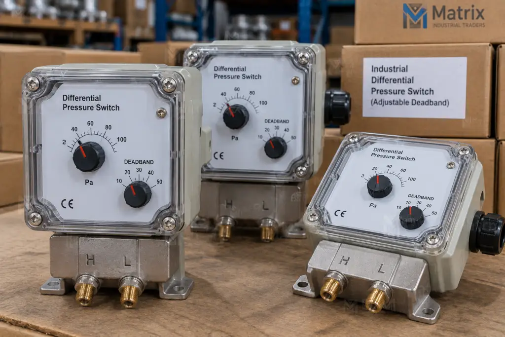 industrial high low differential pressure switch(adjustable deadband)