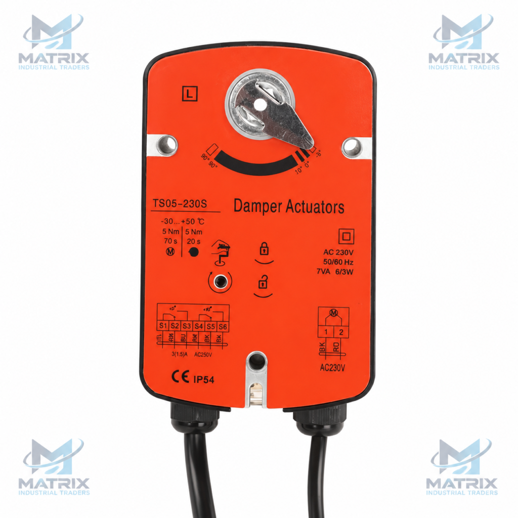 spring return fire&smoke damper actuator